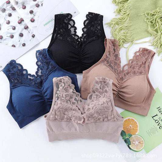 Fashion Back Lace V-Neck Bra