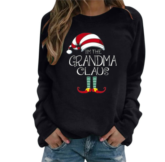 “I’m the Grandma Claus” Christmas Sweatshirt for Women