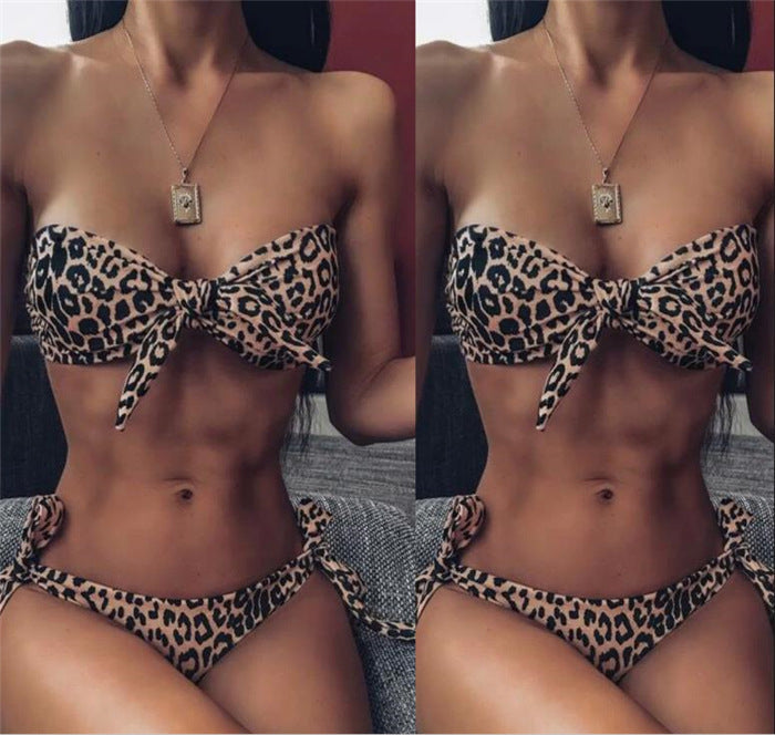 Womens Leopard Pattern Fashion Bikini