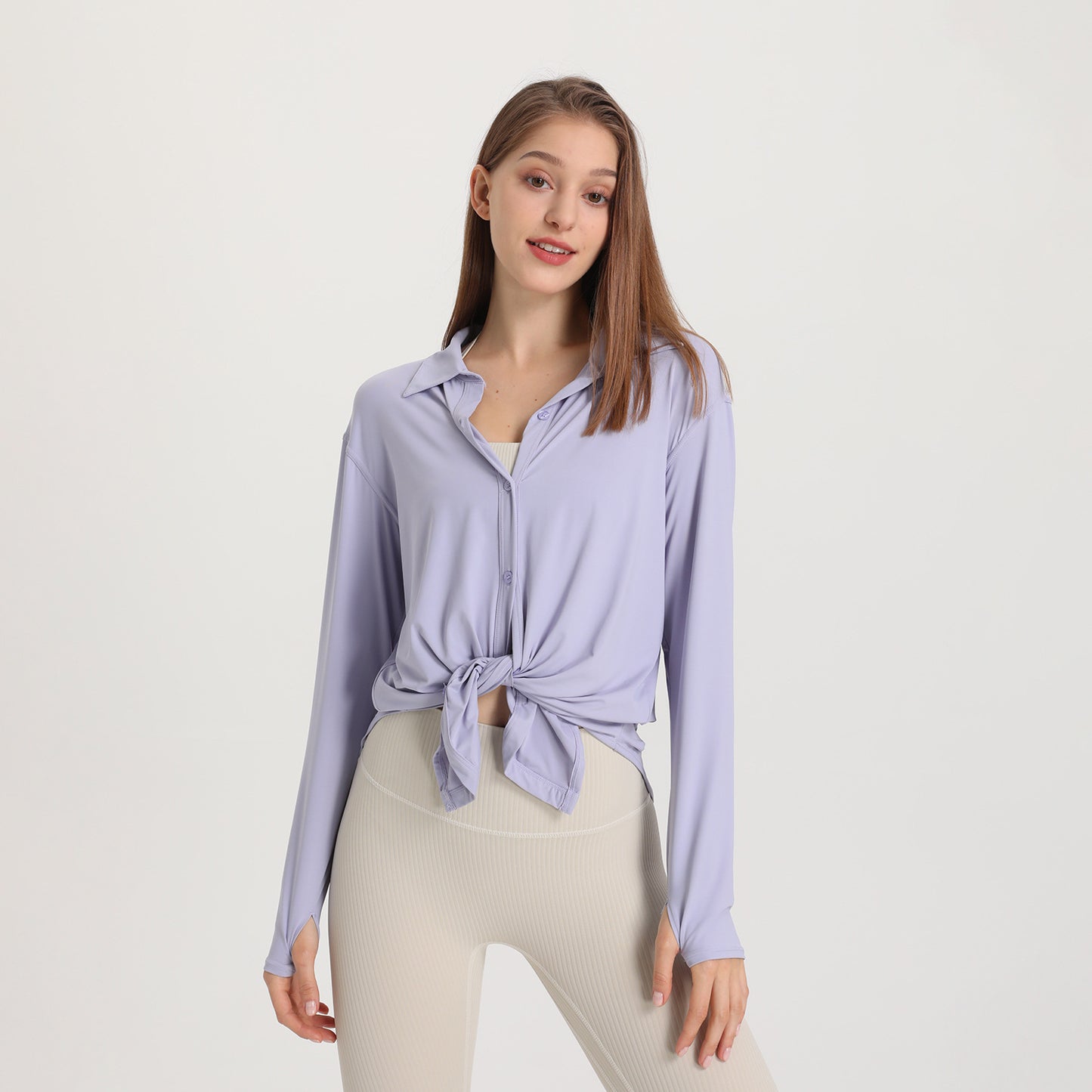 Long Sleeve Tie Up Casual Blouse For Women - Summer & Spring Collection