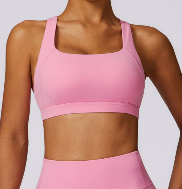 Solid Color Running & Fitness Sport Bras